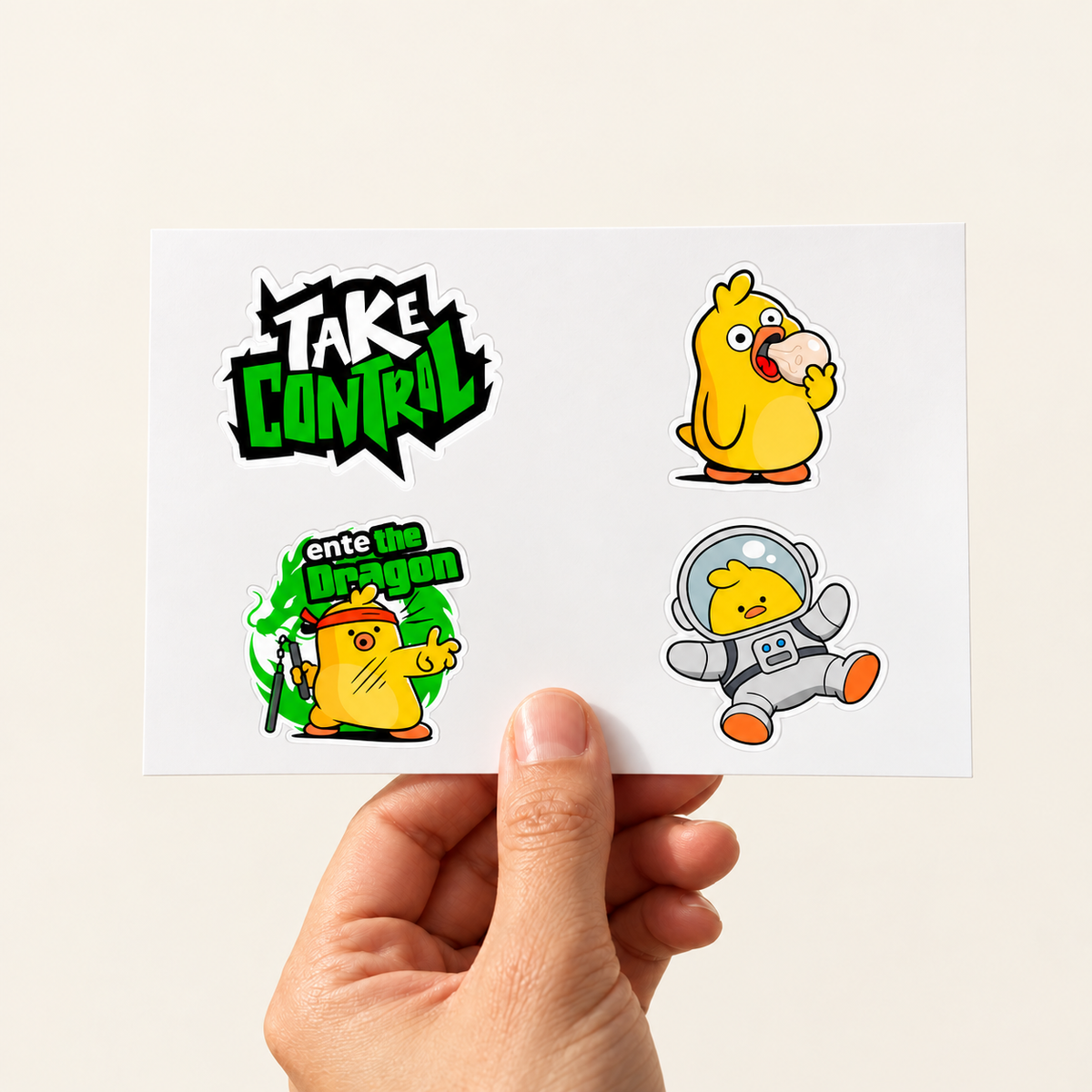 stickers hand