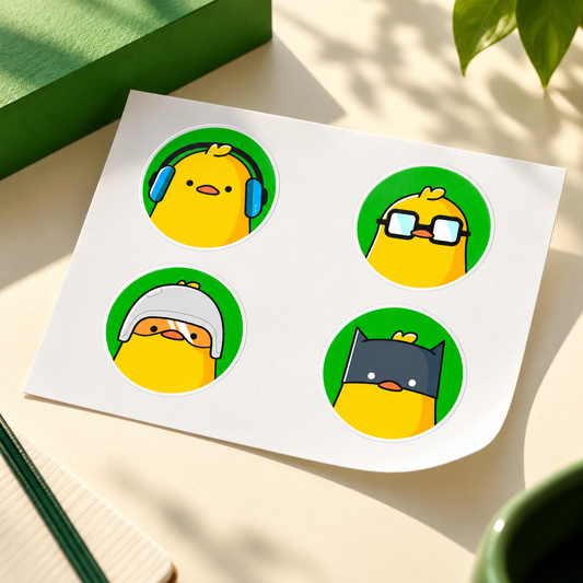 Ente duckies in sunlight with green scenery
